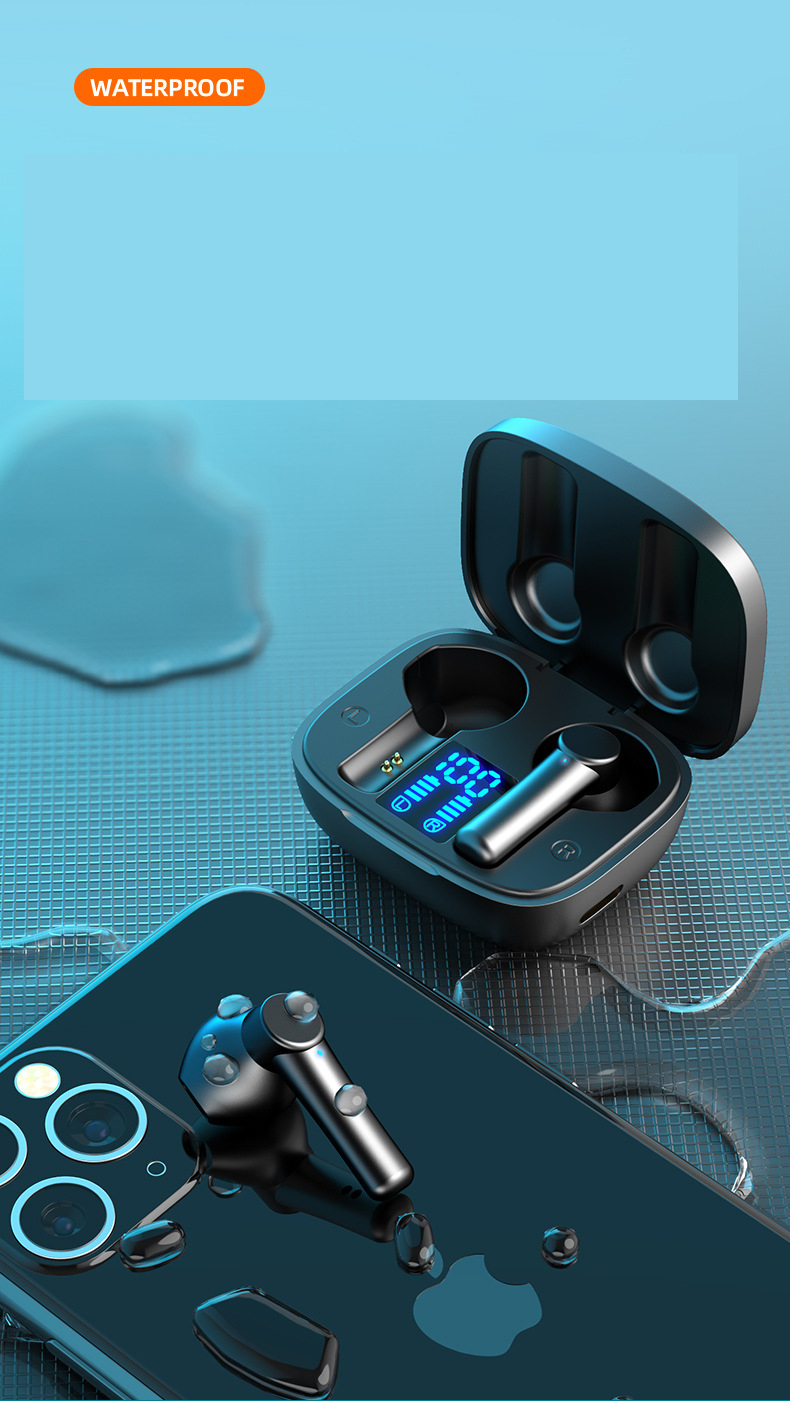 Tai Nghe Bluetooth Nhét Tai Không Dây True Wireless Earbuds PKCB Có Micro Đàm Thoại Cảm Ứng Vân Tay Thông Minh Bluetooth 5.0 - Hàng Chính Hãng