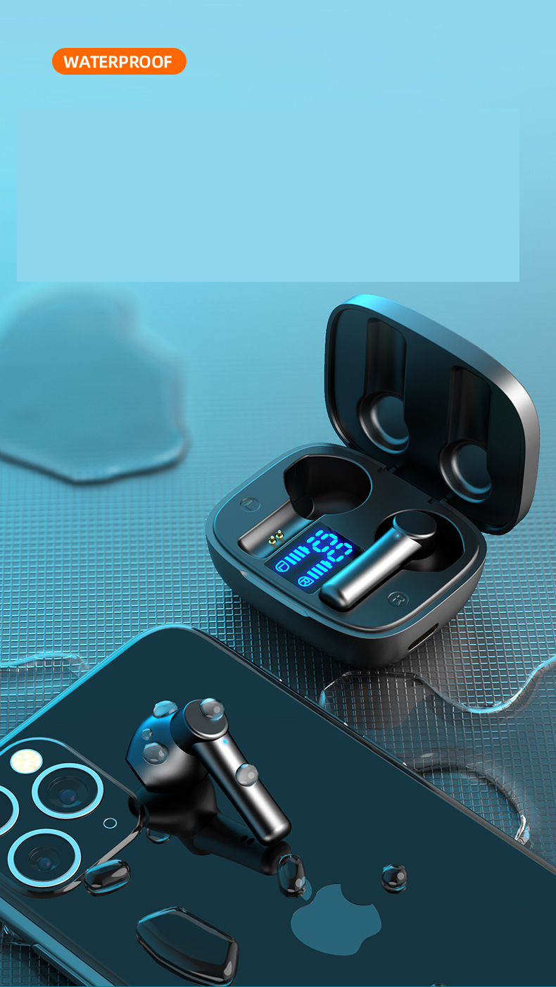 Tai Nghe Bluetooth Nhét Tai Không Dây True Wireless Earbuds PKCB Có Micro Đàm Thoại Cảm Ứng Vân Tay Thông Minh Bluetooth 5.0 - Hàng Chính Hãng 