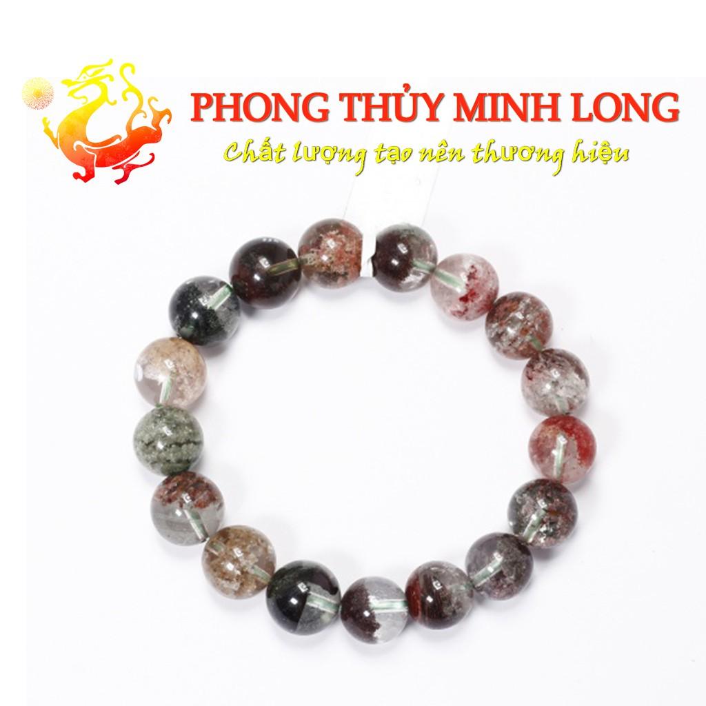 Vòng tay đá. thach anh Ưu Linh đa sắc chất lượng 5A