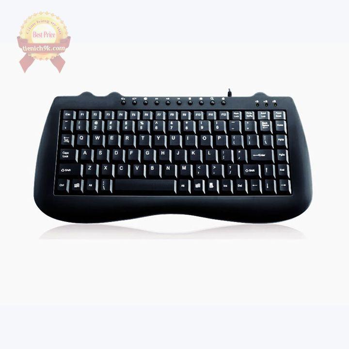 BH 12 tháng - Bàn phím mini keyboard có dây Khung sắt IBM M-1000 full siêu mỏng chức năng media loại mới thay cho K1000