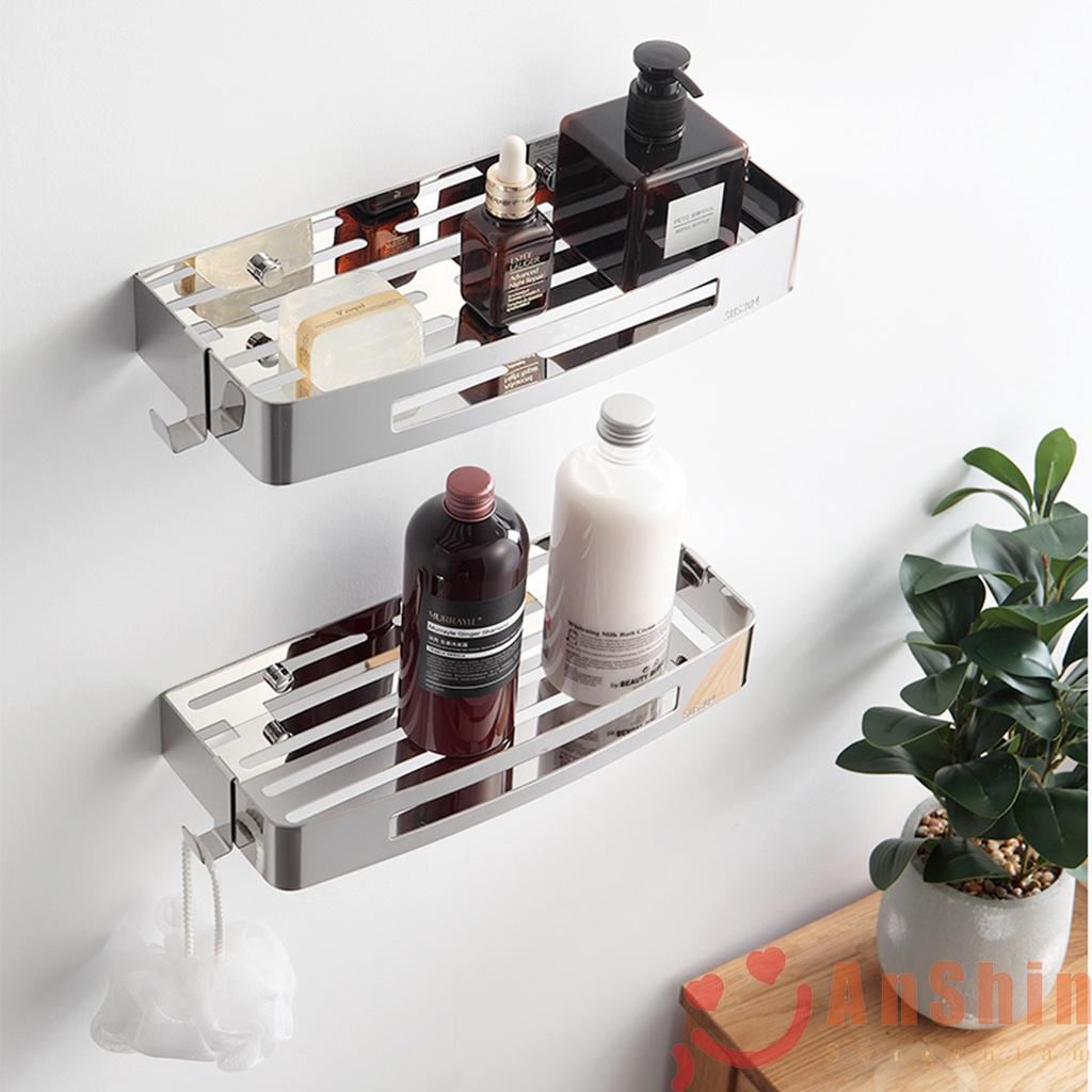 Kệ góc phòng tắm Inox 304 AnShin chống gỉ sét - Kệ Inox 304 hình tam giác - có thể bắt vít hoặc dán keo có sẵn