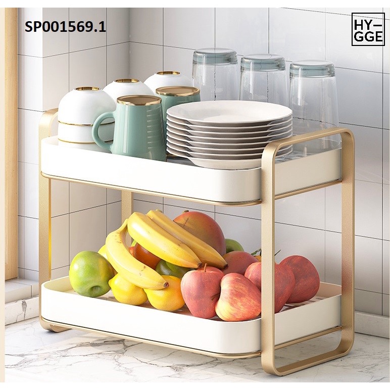 GIÁ KỆ LỖ 2 TẦNG ĐỂ CỐC CHÉN, LY, BÁT ĐA NĂNG DỄ LẮP ĐẶT VÀ DI CHUYỂN MỌI NƠI, TIẾT KIỆM DIỆN TÍCH NHÀ BẾP, CHẤT LIỆU KHAY NHỰA 2 LỚP RÁO NƯỚC, KHUNG KIM LOẠI MẠ VÀNG