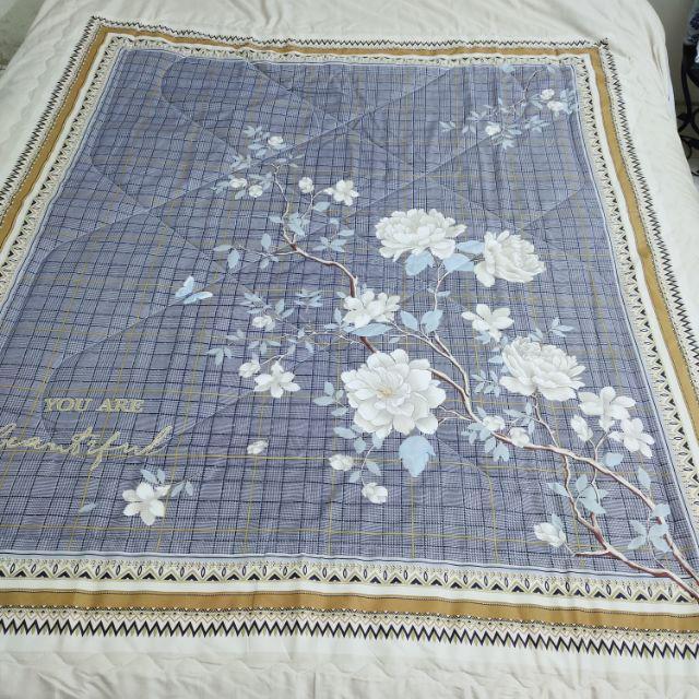 Chăn lụa trần bông nhập khẩu hàng đẹp mềm mát