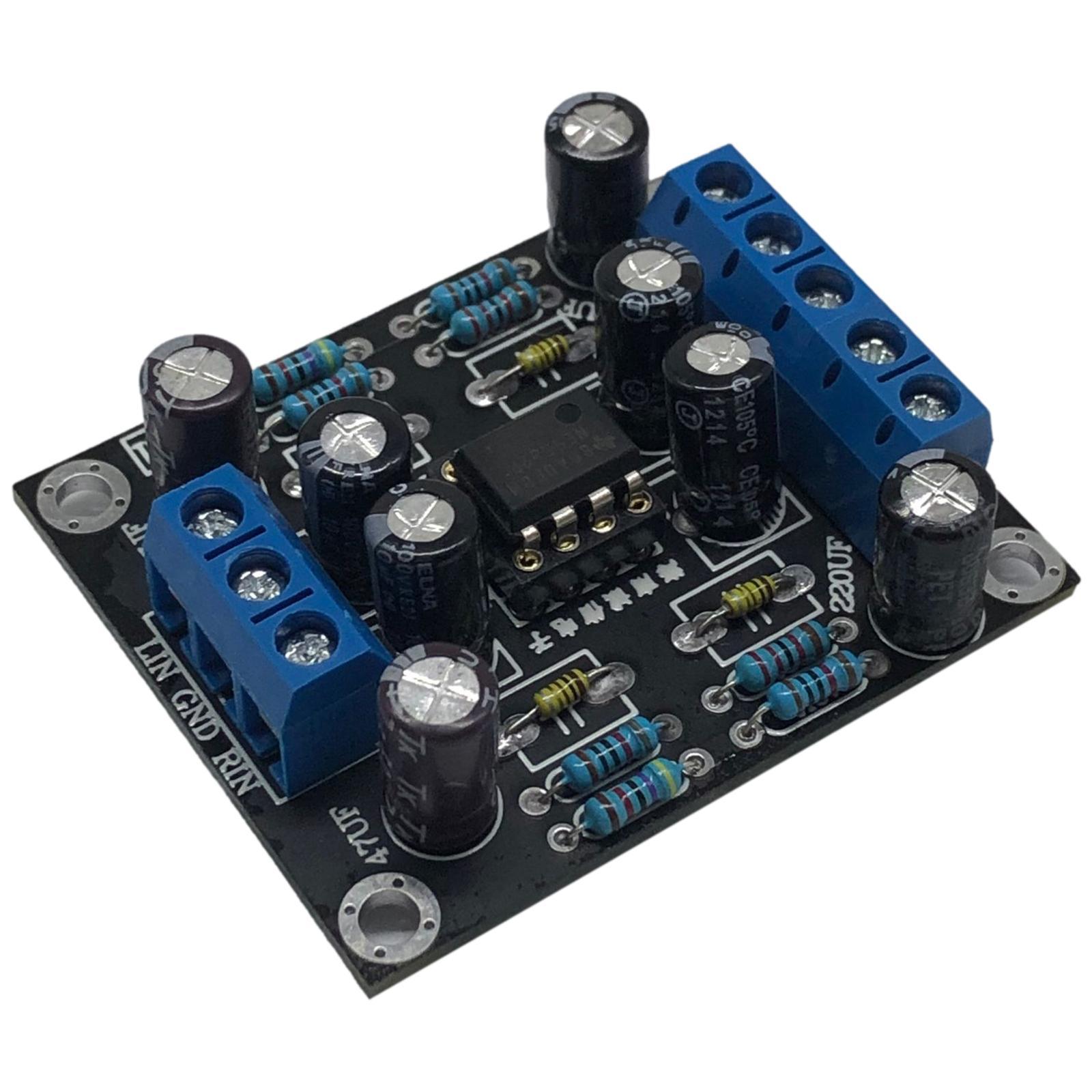Preamplifier Module Board Single Power Supply Dual-Channel OP Amp Assembled