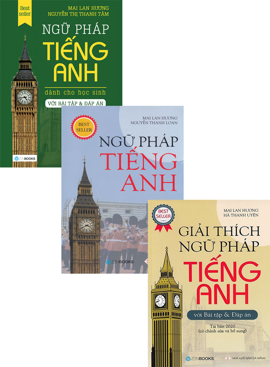 Combo 3 Cuốn Sách Ngữ Pháp Tiếng Anh _ZEN