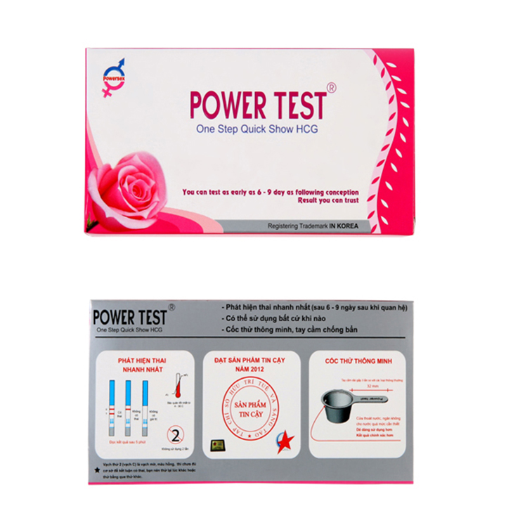 Que Thử Phát Hiện Thai Sớm Powertest (combo 2 que)