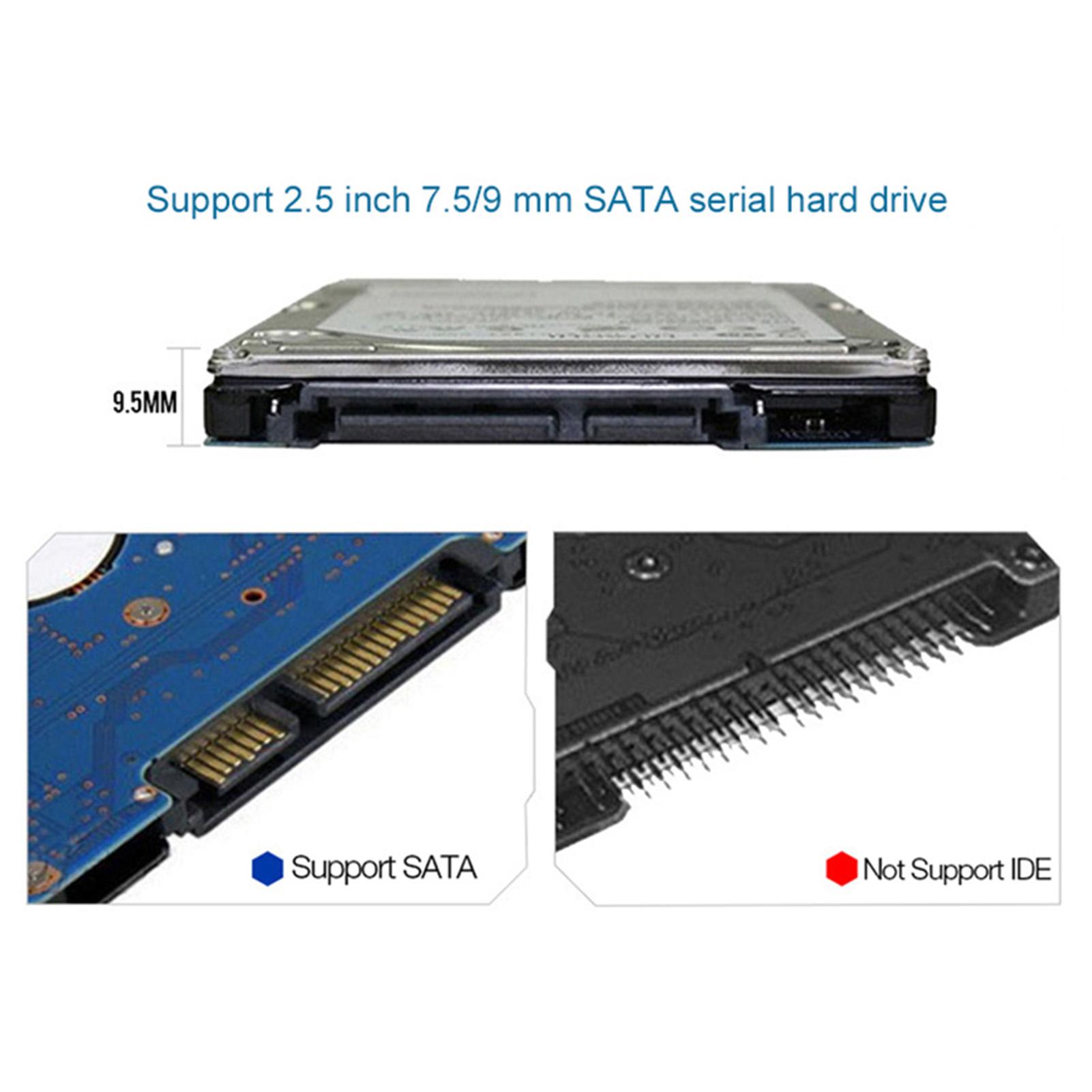 Vỏ bọc ổ cứng HDD 2,5 '' cho SATA HDD / SDD to Type C Cắm và chạy cho Máy tính xách tay di động