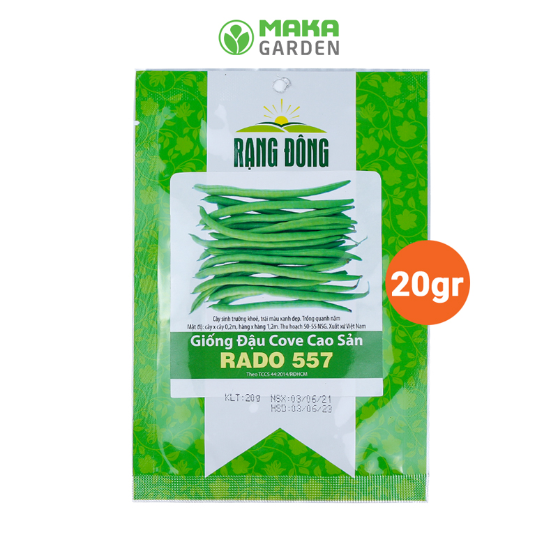 Hạt giống Đậu Cove Cao Sản Rado 557 - Gói 20Gr -Dễ Trồng, Cây Sinh Trưởng Khỏe