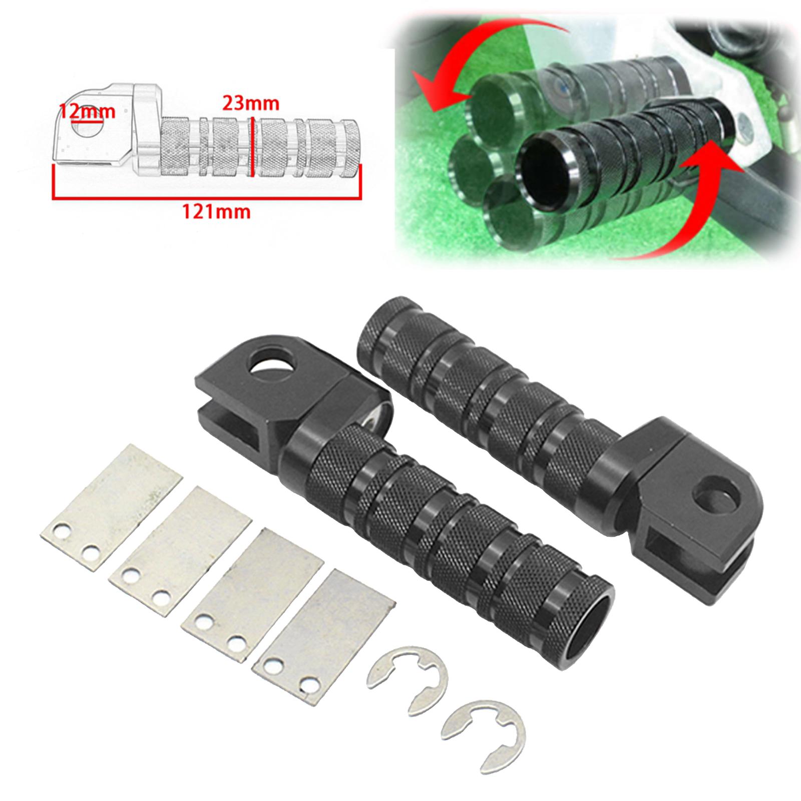 Motorcycle Footrest Foot Pegs Front for Kawasaki Z800 Z650 Z900 Z1000 Z750 Z750R ZX-6R ER-6F , wear-resistant and anti-corrosion