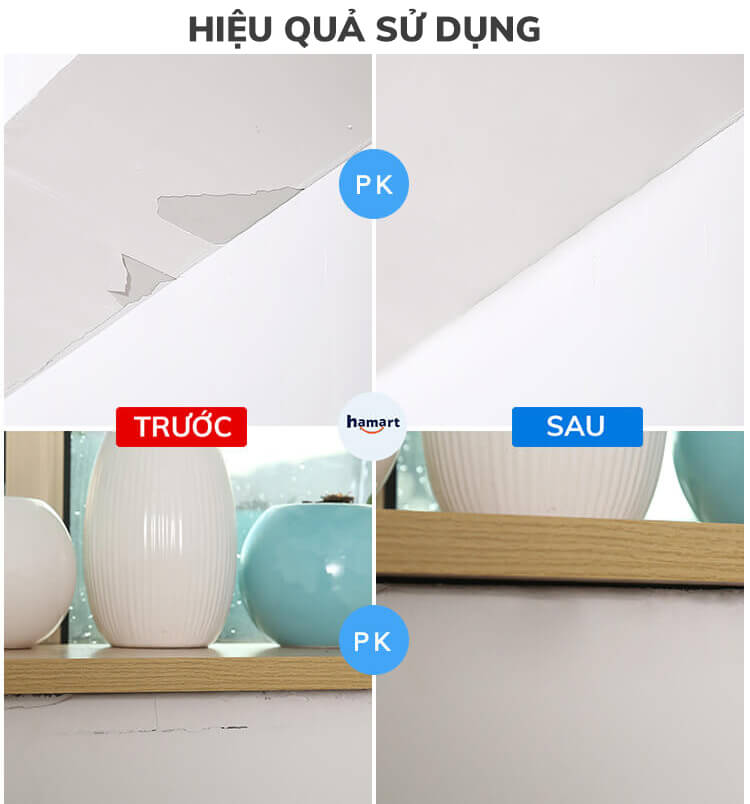 Keo Vá Trám Tường Đa Năng Che Vết Nứt Sửa Chữa Tường Nhà Hiệu Quả Kèm Đầu Nối &amp; Dụng Cụ Trám