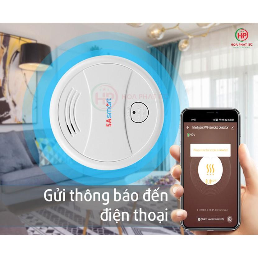 Báo khói độc lập kết nối wifi 5ASmart A5-SM01 - Hàng chính hãng