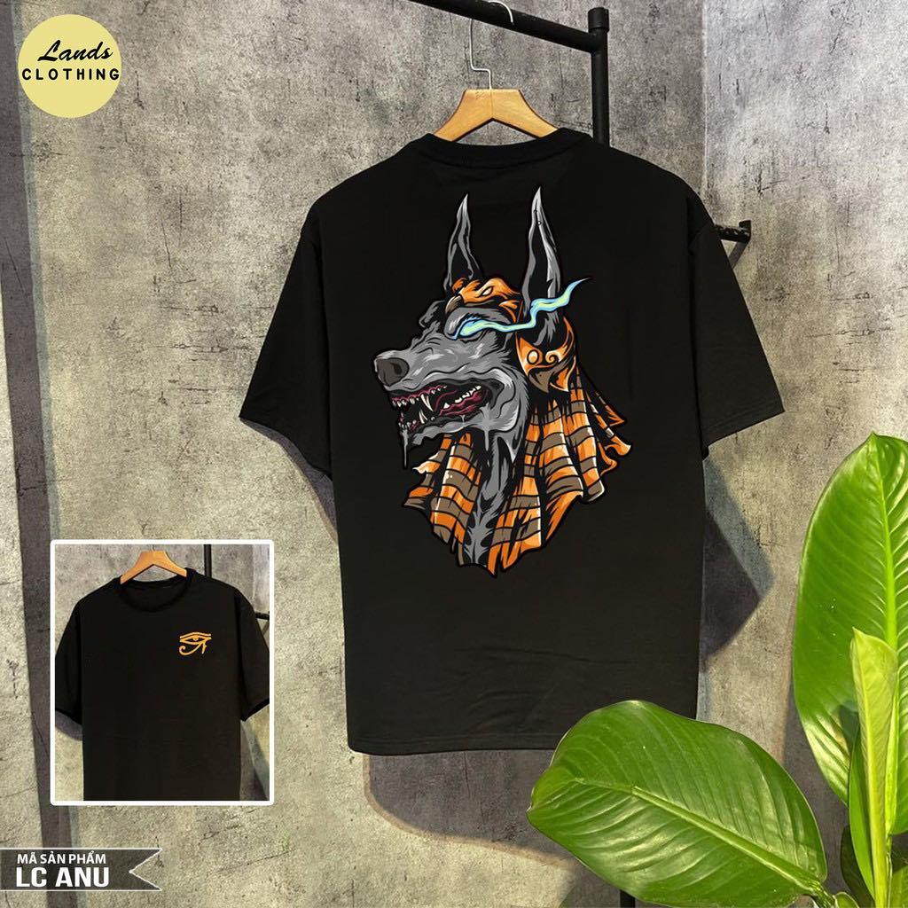 ÁO THUN UNISEX NAM NỮ đầu chó sói ai cập