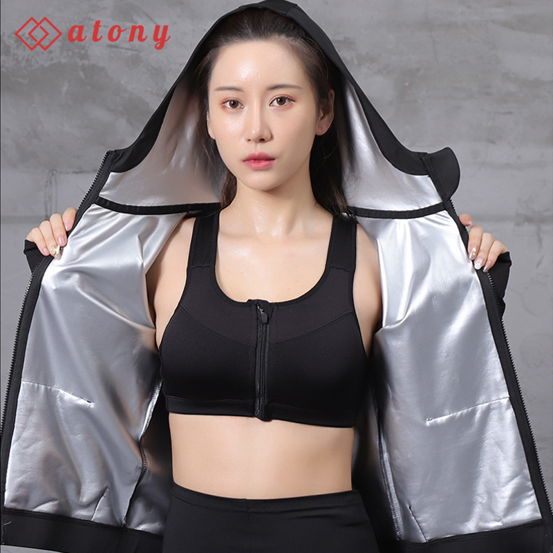 Áo Khoác Ép Cân ATONY, Tăng Sinh Nhiệt Đổ Mồ Hôi, Đốt Mỡ Bụng, Hỗ Trợ Tập Gym,Boxing, Fitnes, Aerobic - Hàng Chính Hãng