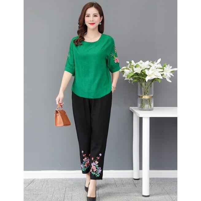 Quần áo nữ trung niên hàng loại 1 cao cấp không nhăn,không phai dão,không xù