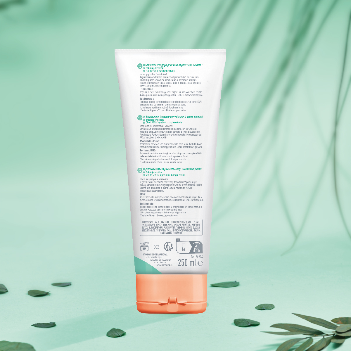 Kem dưỡng ẩm cho da khô, da nhạy cảm Stanhome FLuid Duo 250ml/tuýp