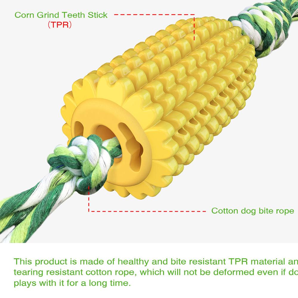 Đồ chơi tương tác cho chó gặm làm sạch răng hình bắp ngô