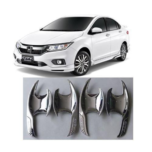 BỘ ỐP TAY, HÕM CỬA MẠ CROM DÀNH CHO XE HONDA CITY 2018-2019
