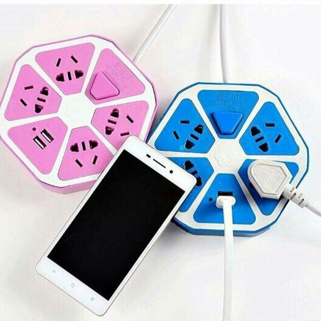 Ổ Cắm Điện Hình Trái Cam 2 Cổng USB