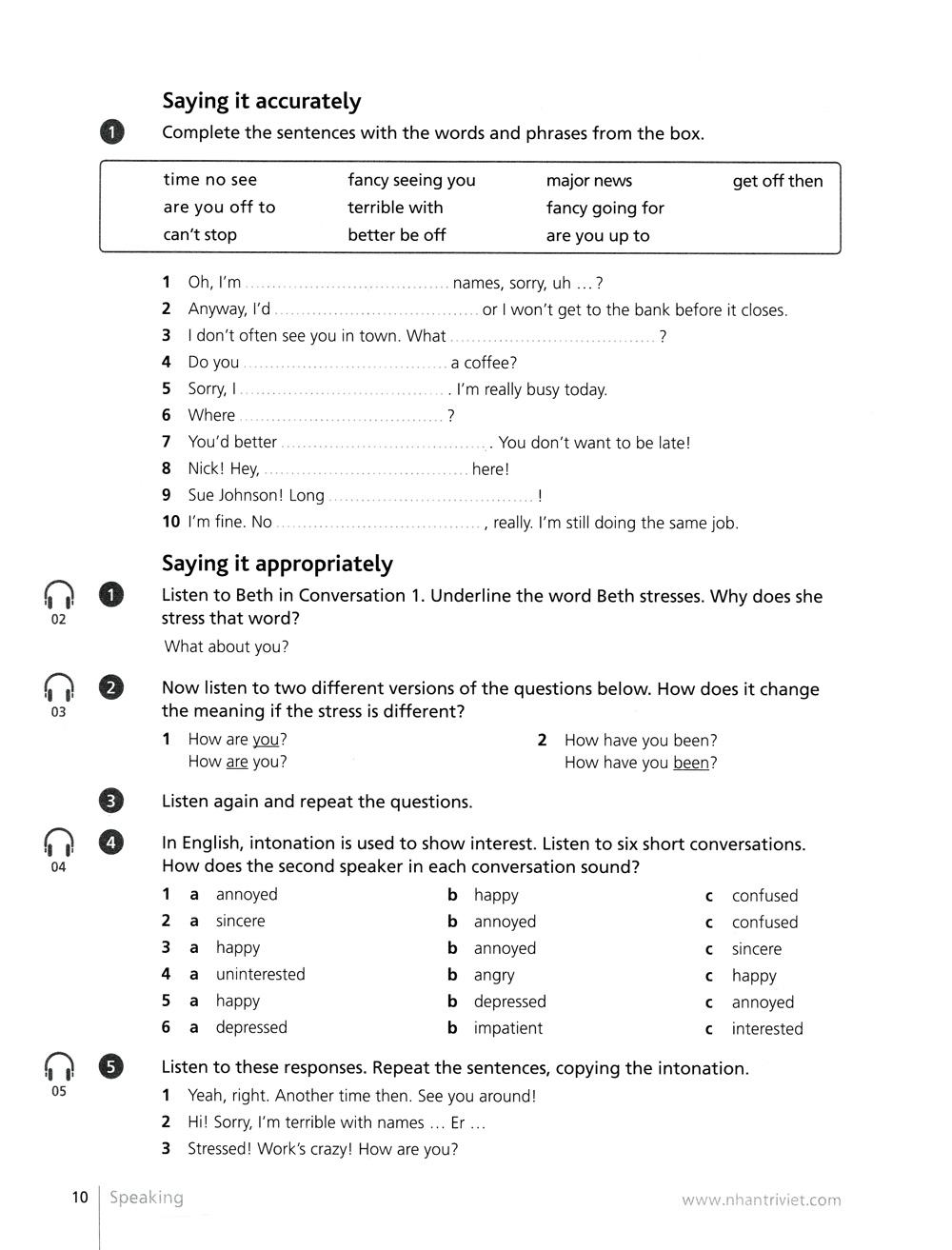 Sách Collins - English For Life - Speaking B2 Uper Intermediate (Kèm CD)