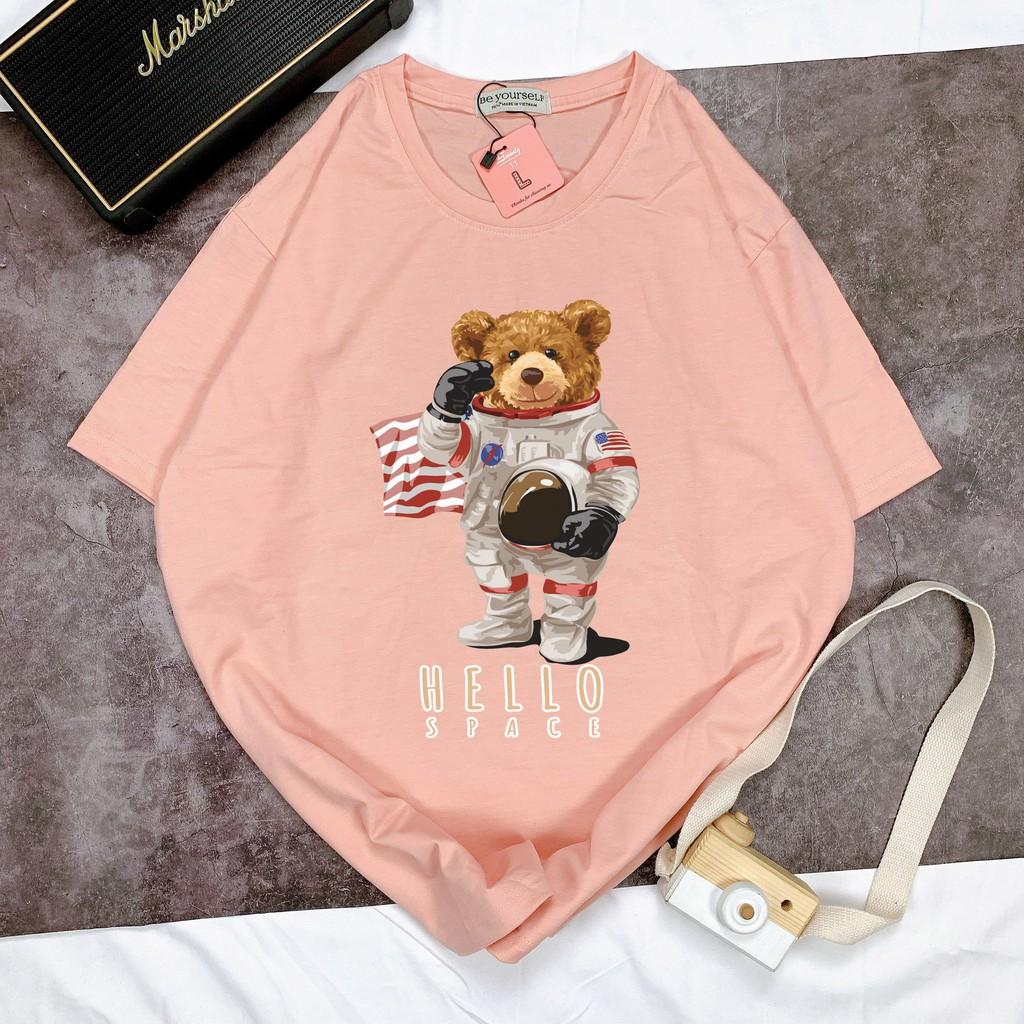 Áo thun unisex Be Yourself size M L XL - HELLO SPACE BEAR