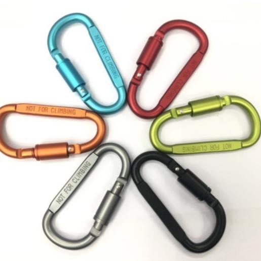 Móc Khóa Chữ D Chuyên Dụng Khóa Chuồng Ghép - Hộp Kim Nhôm Cao cấp - Có Ren Vặn Chốt Khóa Siêu Bền