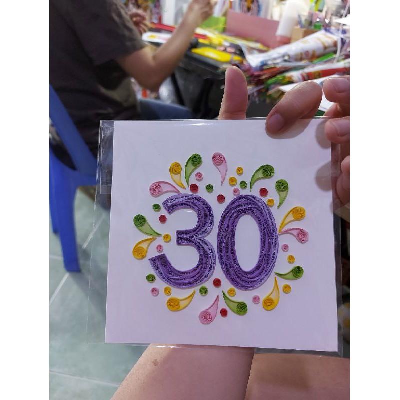 THIỆP QUILLING 15X15CM NHIỀU MẪU
