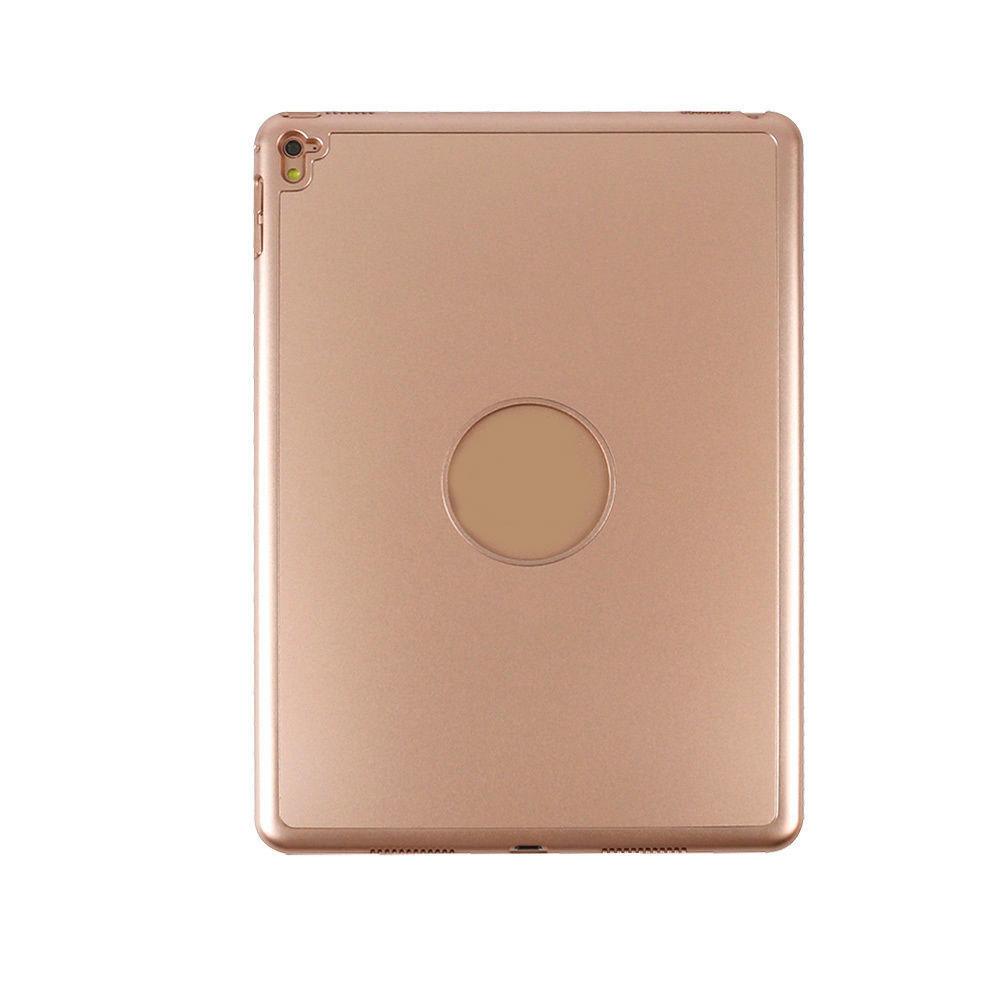 7 COLORS Backlit Bluetooth Keyboard Smart Folio Case for 9.7" Gold