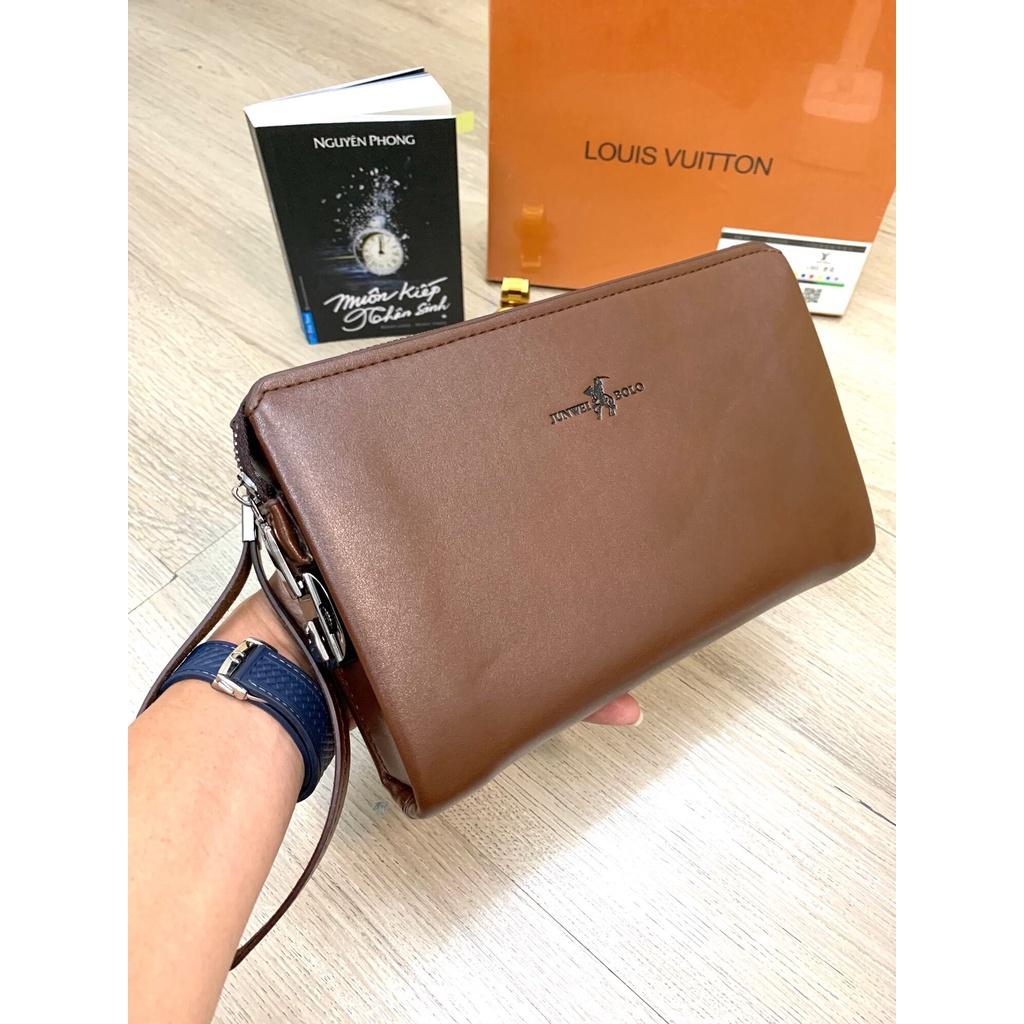 Ví Cầm Tay Khoá Số Junwei 1108 Cao Cấp.Bóp Da Cầm Tay Cao Cấp.Clutch Da Sang Trọng