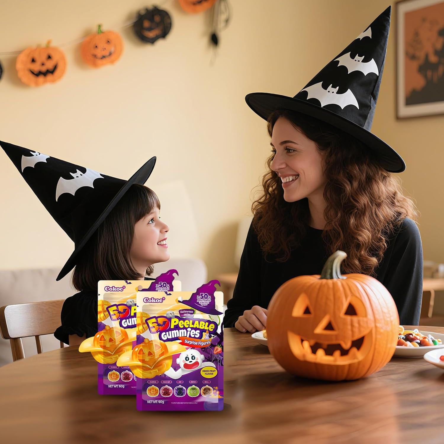 Kẹo Dẻo Bóc Vỏ Cokoc 60g - Phiên Bản Halloween