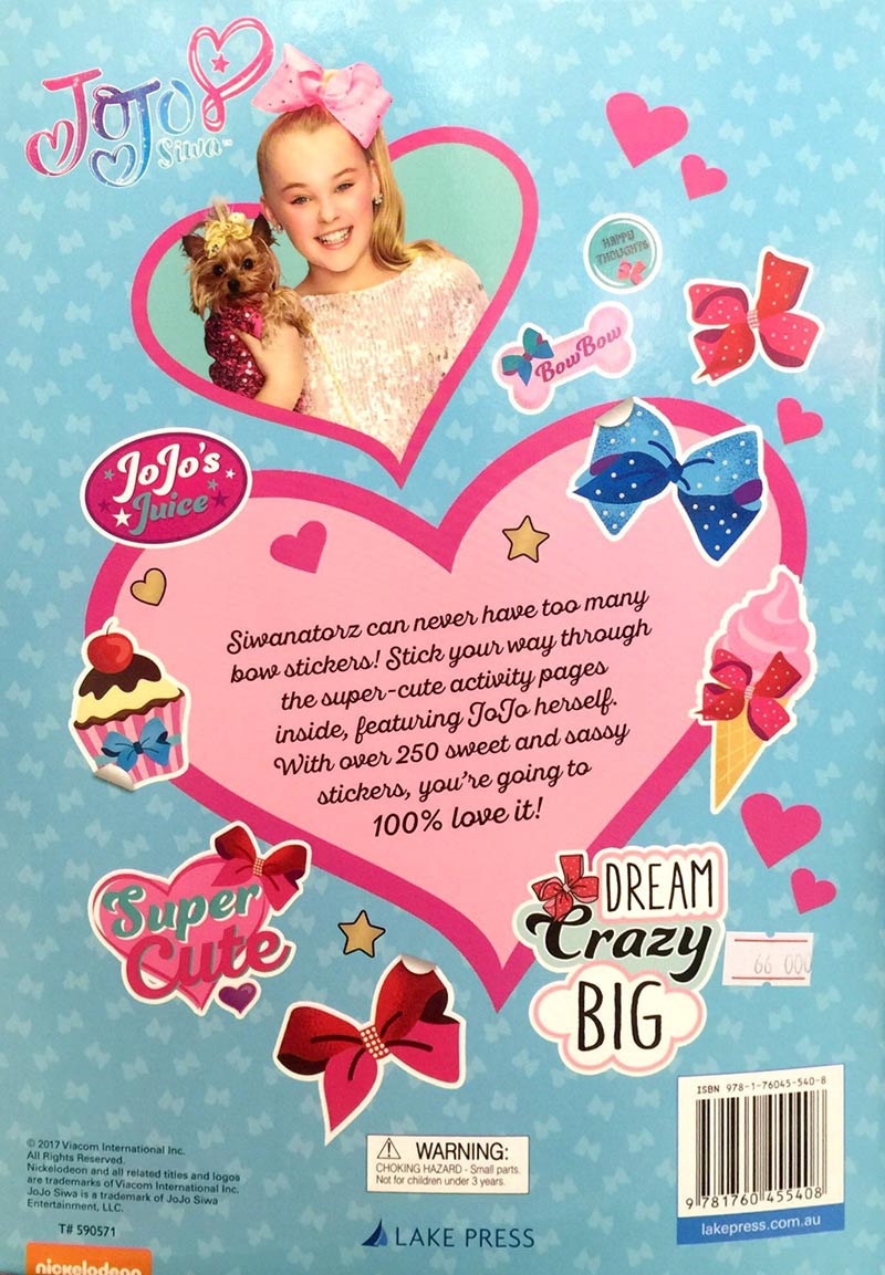 Jojo Siwa Sticker Book