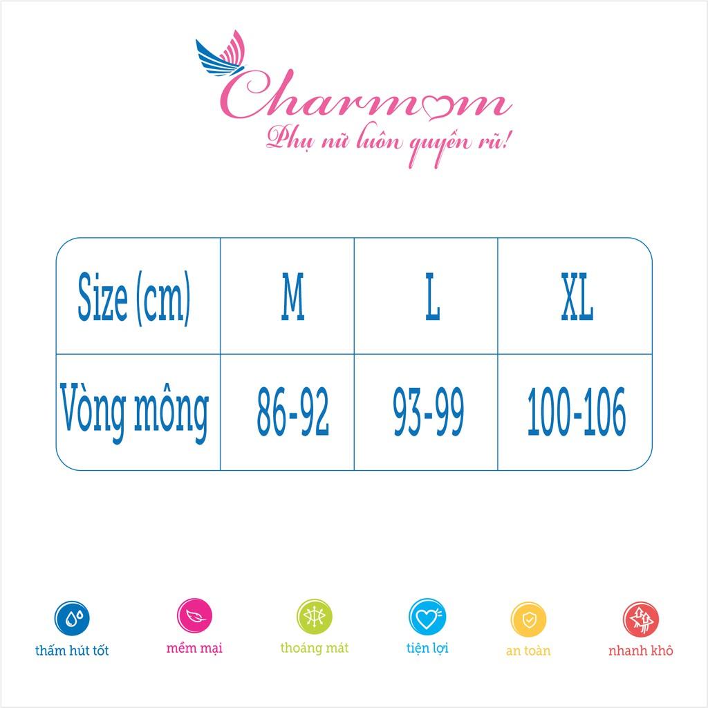 QUẦN LÓT BẦU CHARM MUM COTTON CHÉO - QUẦN LÓT BẦU COTTON LƯNG THẤP