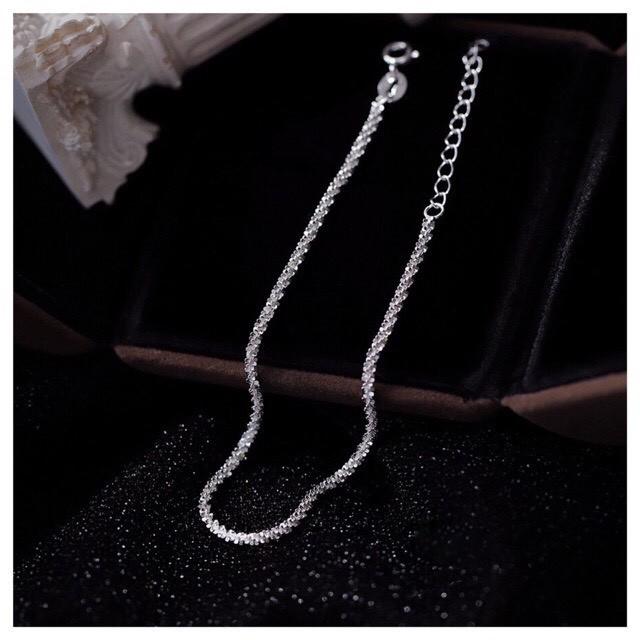 Lắc chân bạc nữ, vòng chân nữ bạc 925 lấp lánh Blink Anklet