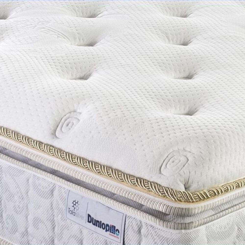 Nệm lò xo túi cao cấp Dunlopillo Duchess Extra Firm nâng đỡ từng chuyển động, hỗ trợ tuần hoàn máu tốt, kháng khuẩn cao