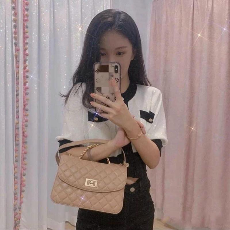 Túi trần ô quai xích mẫu mới size 23 chất siêu đẹp