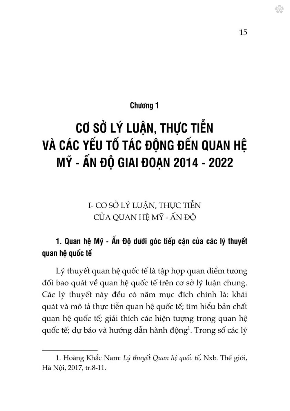 Quan hệ Mỹ - Ấn Độ trong không gian chiến lược Ấn Độ Dương - Thái Bình Dương - bản in 2024