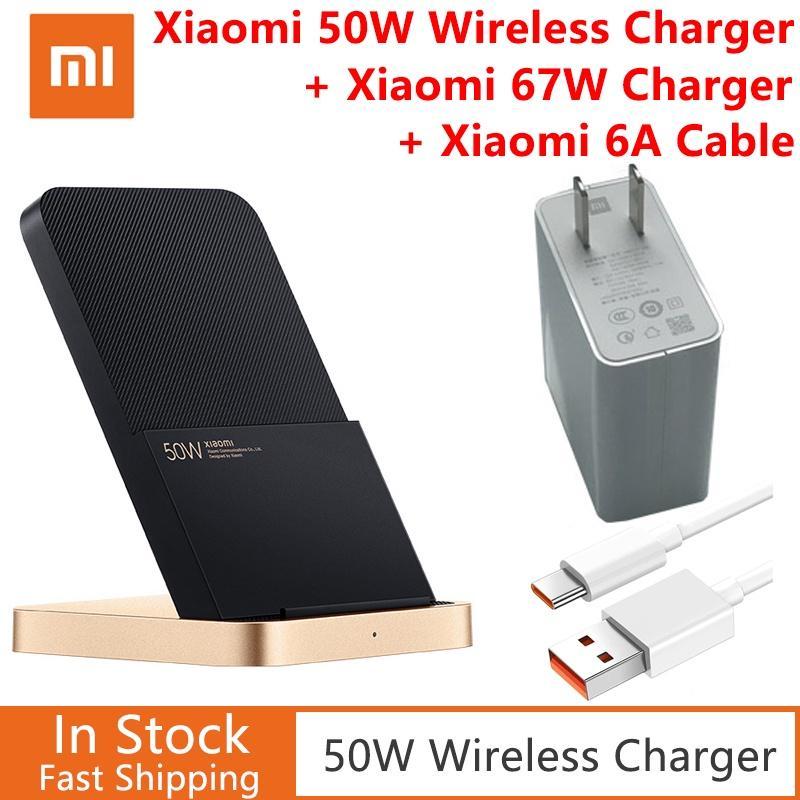 Đế Sạc Nhanh Không Dây Xiaomi 50W Cho Xiaomi Mi 11 12 Pro 42 Phút 100%