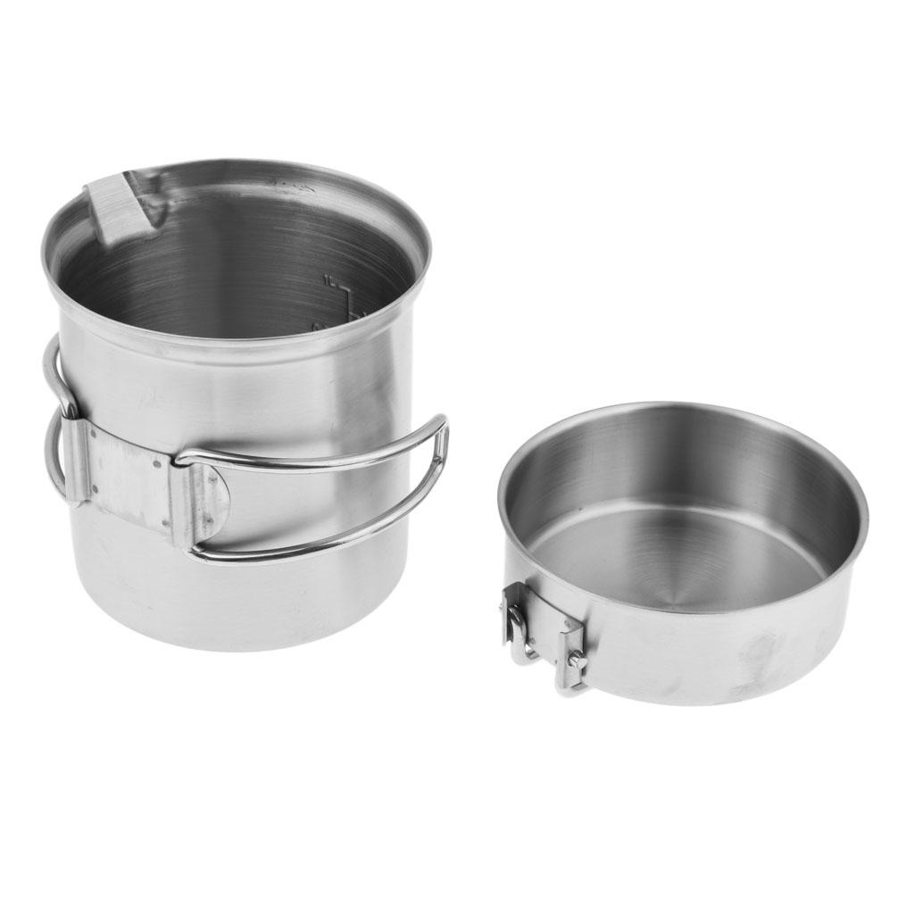 Camping Lightweight Pot, Outdoor Cookware Mess Kit for Backpacking, Outdoor Hiking and Picnic Outdoor Cook Equipment