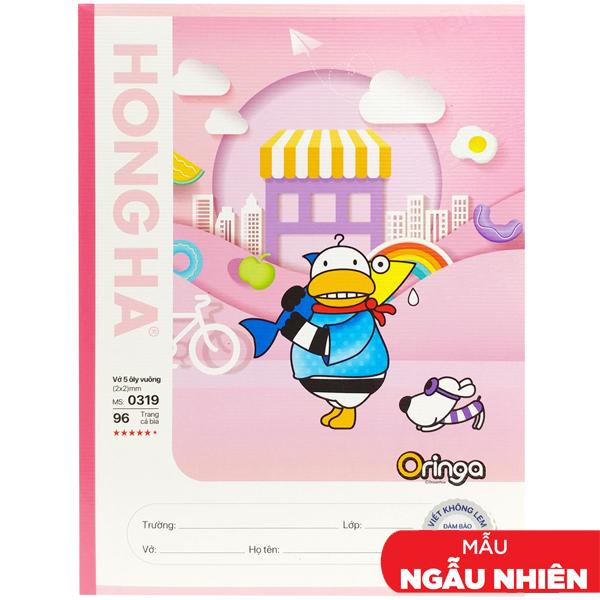 Tập Học Sinh Class Oringa Fun 5 Ô Ly Vuông 96 Trang 80gsm - Hồng Hà 0319 (Mẫu Sản Phẩm Giao Ngẫu Nhiên)