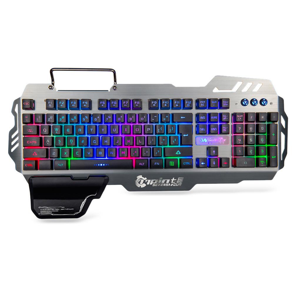 Bàn phím chơi game 7pin PK-900 Đèn nền RGB