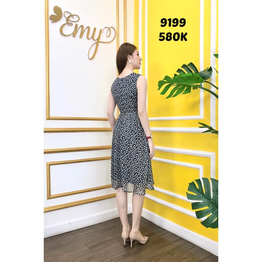 Đầm EMY EM9199 Xoè Cổ V Sát Nách