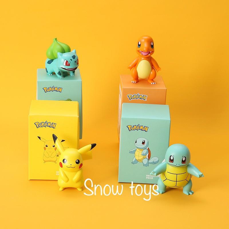 Mô Hình Pikachu Phim Hoạt Hình Pokemon, Thích Hợp Trang Trí, Decor, Bộ Sưu Tập, Làm Quà Tặng - Full Box