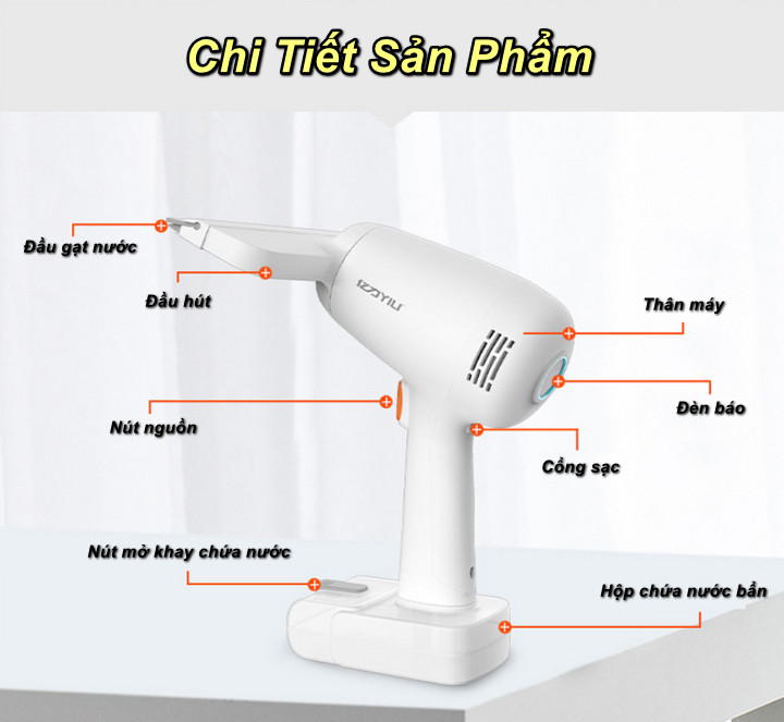 Máy lau kính, lau cửa sổ Nhật Bản LifeYIL YLW6305D - Home and Garden