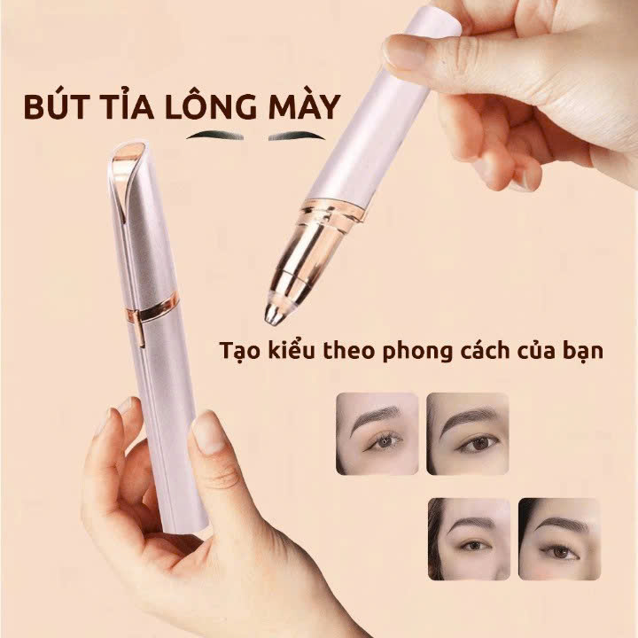Máy Cạo Tỉa Lông Mày Sạc Điện Cao Cấp – Êm Nhẹ, Không Đau, Dễ Dùng Tại Nhà