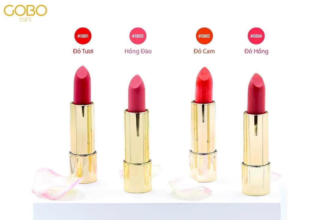 Son GOBO màu thực phẩm, không chì - 100% thiên nhiên giúp Môi mềm mại, tươi tắn, bền màu mà không làm thâm môi - Vị cam ngọt - Son COCAYHOALA
