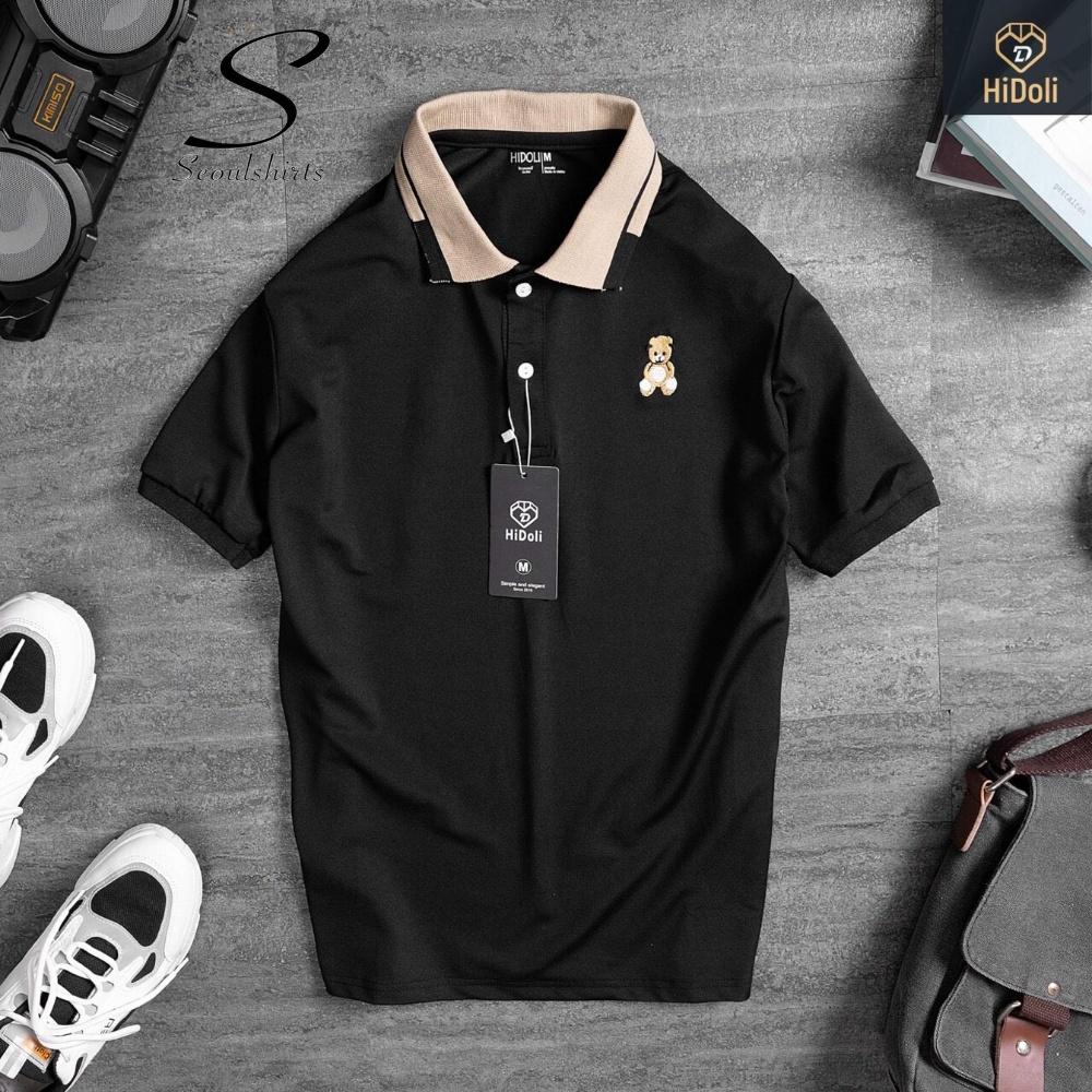 Áo thun nam polo thêu gấu basic cổ bẻ cao cấp vải POLY CÁ SẤU dày dặn thoáng mát trẻ trung năng động - SU 260