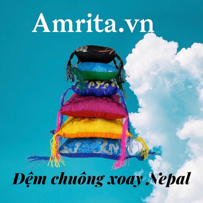 Đệm chuông xoay Nepal hình vuông - đế chuông xoay Nepal - đế đệm chuông - đệm chuông Tây Tạng