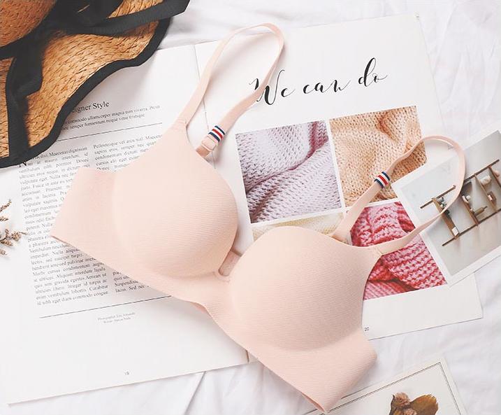 Áo ngực, Áo lót nữ su không gọng nâng ngực - Kem - 34/75AB