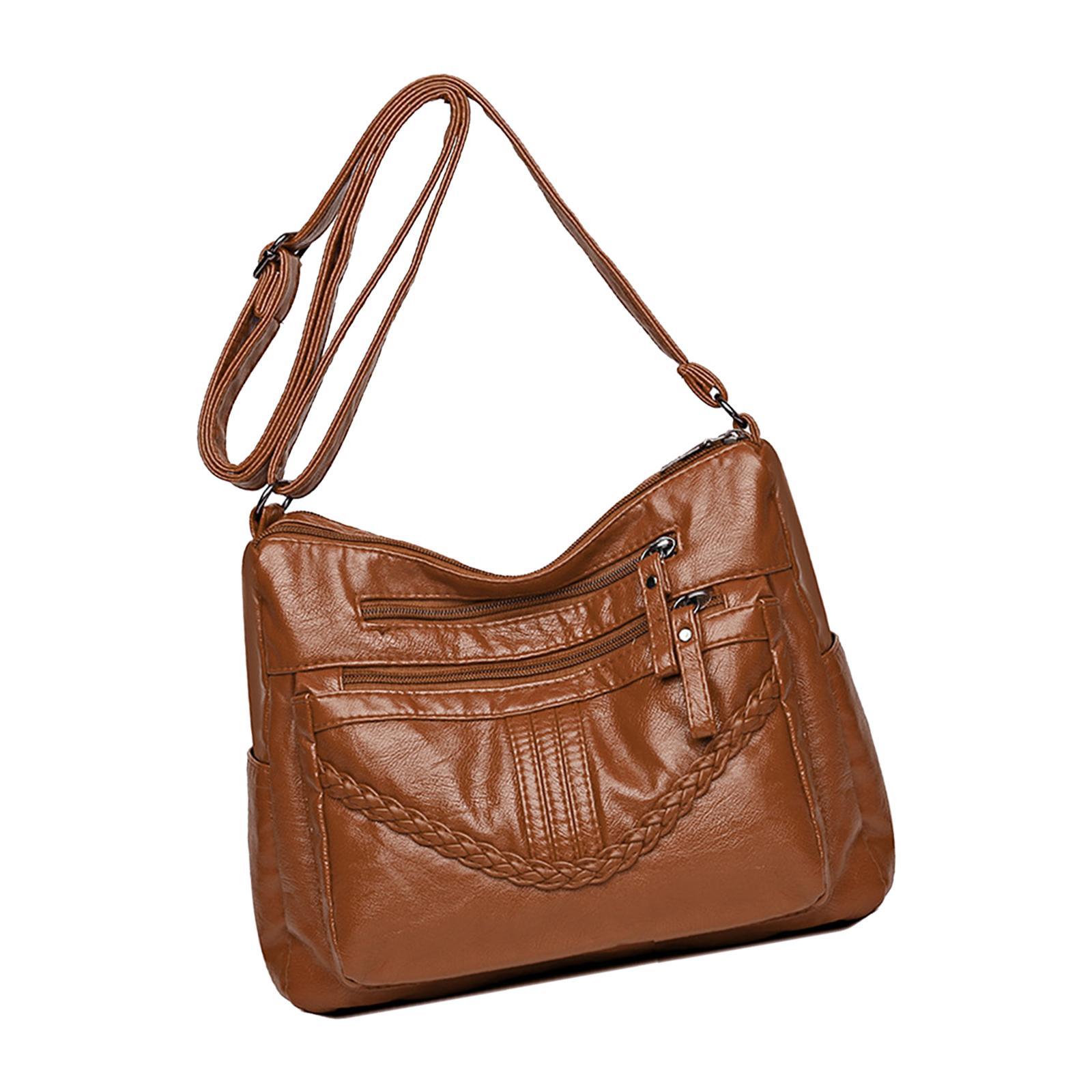 Fashion PU Leather Shoulder Bag Travel Bag Shopping Bag Adjustable