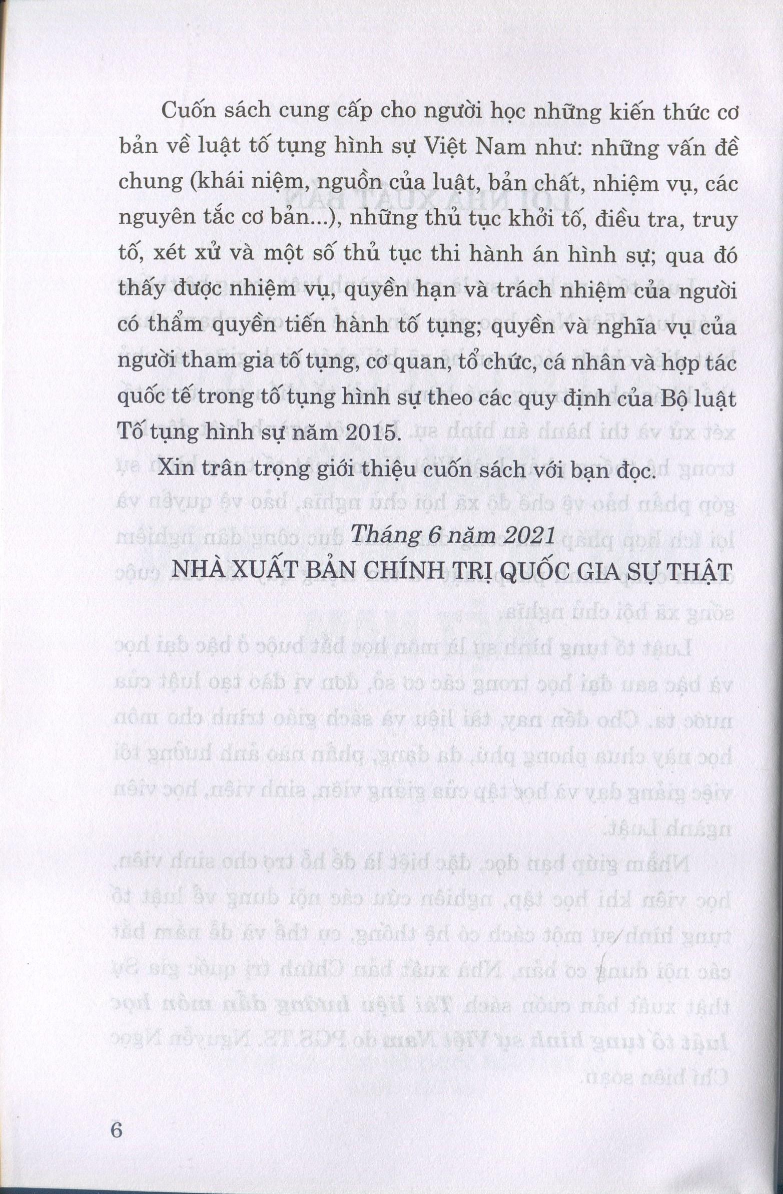 Tài Liệu Hướng Dẫn Môn Học Luật Tố Tụng Hình Sự Việt Nam