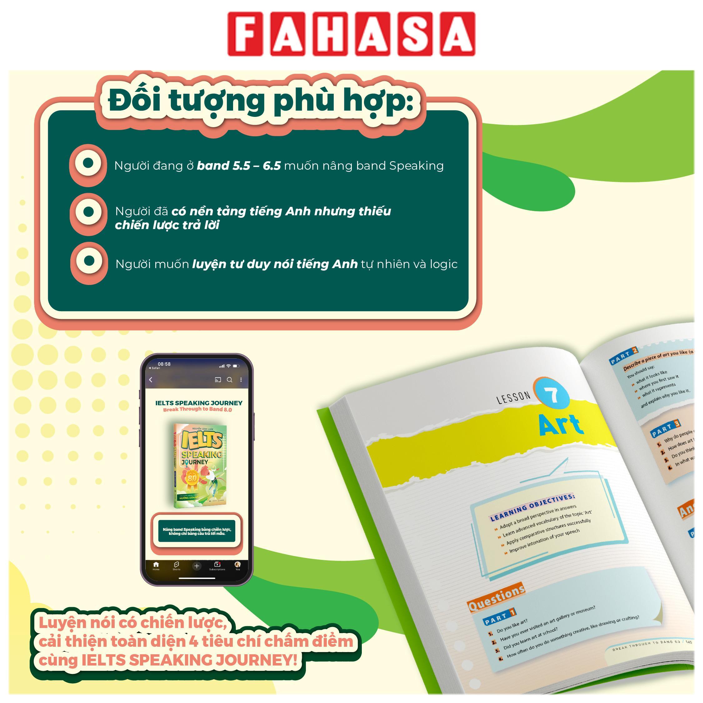 Sách - IELTS Speaking Journey - Break Through To Band 8.0
